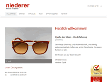 Tablet Screenshot of niedereroptik.ch